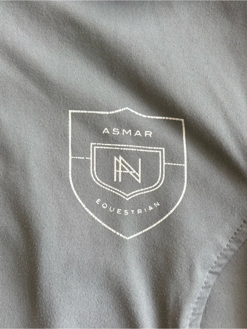 Noel Asmar size small 1/4 zip pullover grey equestrian top